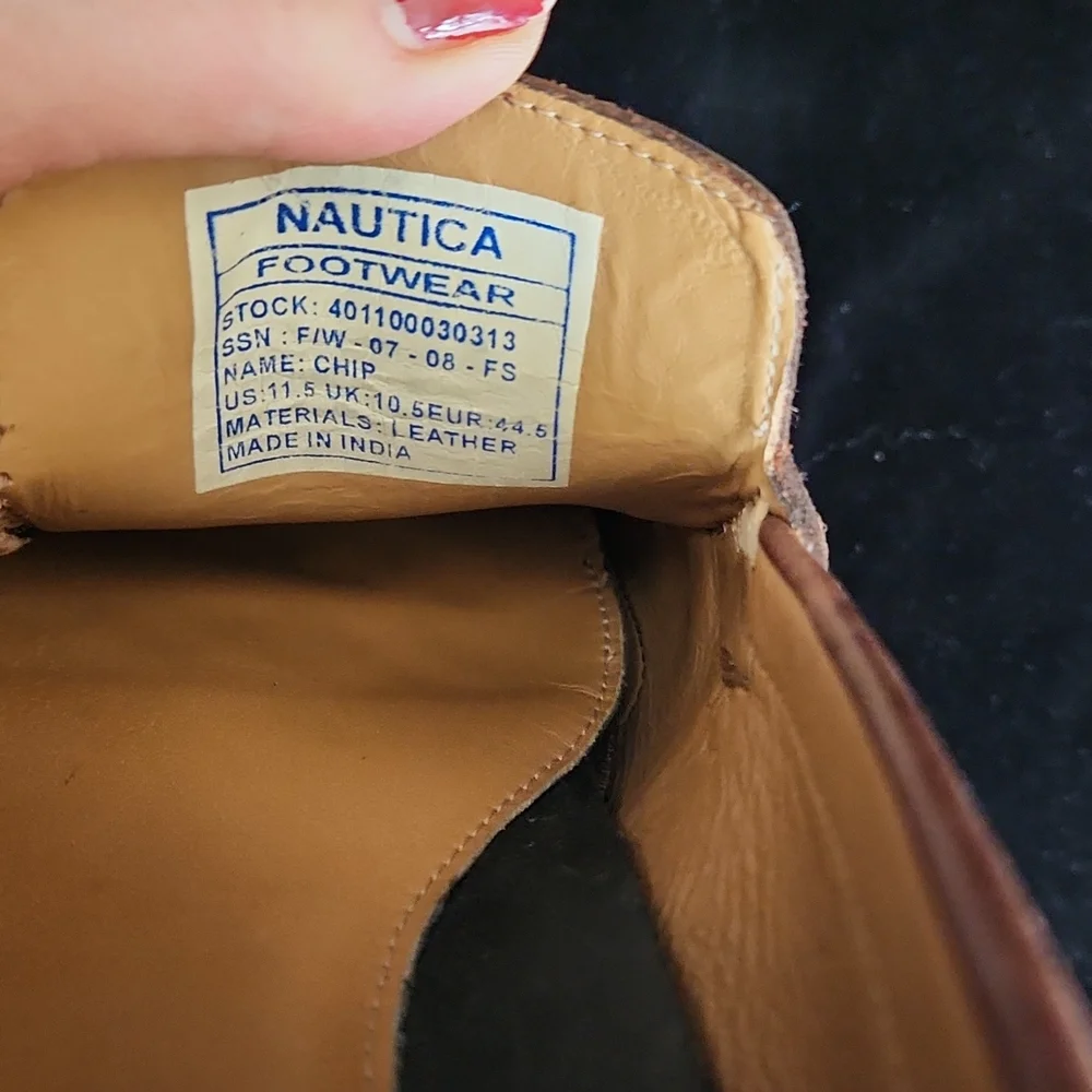 NAUTICA Mens Brown Driving Loafers Shoe Size 11.5